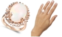 Le Vian Baguette Frenzy™ Neopolitan Opal (7-1/2 ct. t.w.) & Diamond (1/2 ct t.w.) Ring in 14k Rose Gold